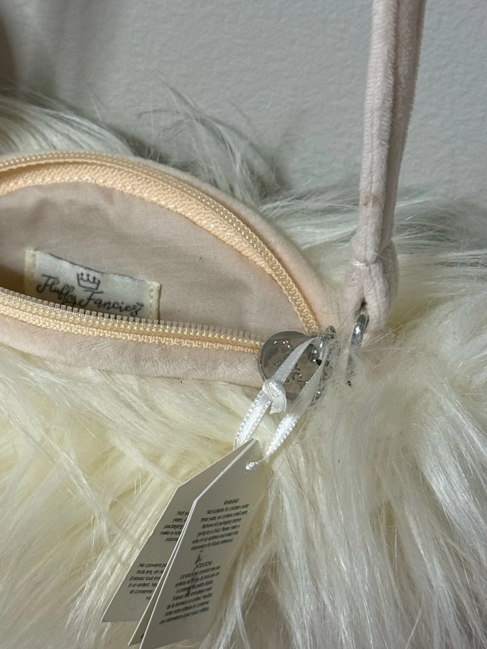 Jellycat London Fancy Princess Swan Fluffy Plush Tiara Fancies Bag